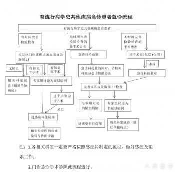 有流行病学史急诊病人流程